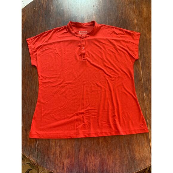 Betabrand red short sleeve top - Picture 1 of 3